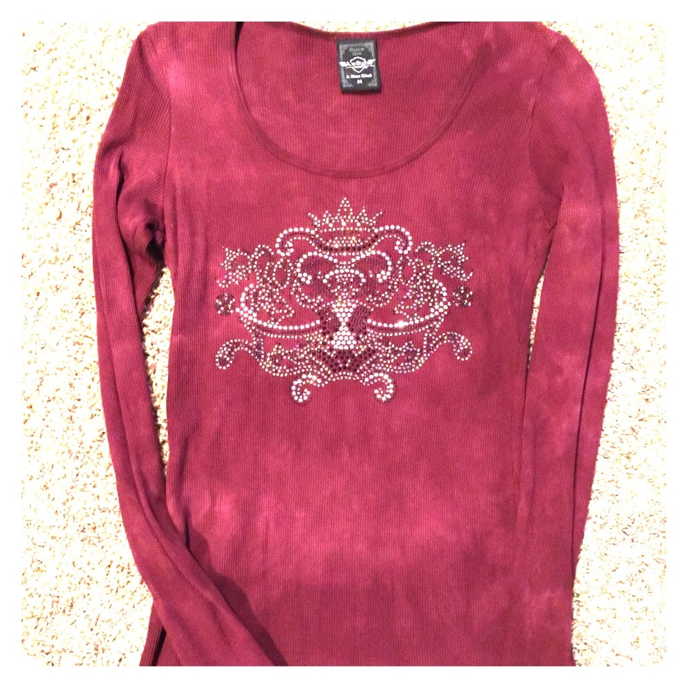 Ladies long sleeve thermal tee